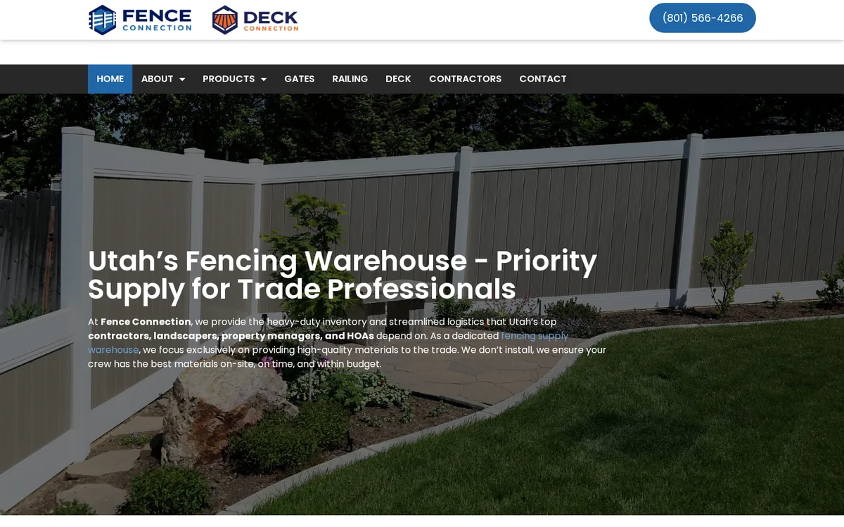 Fence Connection website